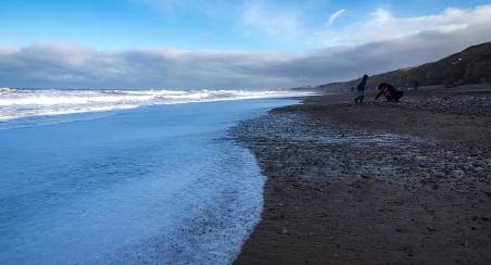 The coastline of County Durham has experienced significant temperature rises